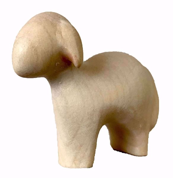 Immagine di Pecora in Piedi Presepe Stella 14 cm stilizzato legno colori a olio