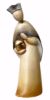 Picture of White Wise King Stella Nativity 14 cm (5,5 inch) modern oil painted wood