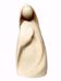 Immagine di Maria cm 8 (3,1 inch) Presepe Stella stile moderno colore naturale in legno Val Gardena