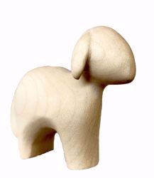 Picture of Standing Sheep cm 8 (3,1 inch) Stella Nativity Scene modern style natural colour Val Gardena wood