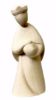 Picture of Wise King Kneeling Stella Nativity 10 cm (3,9 inch) modern natural wood