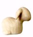 Picture of Lying Sheep cm 10 (3,9 inch) Stella Nativity Scene modern style natural colour Val Gardena wood