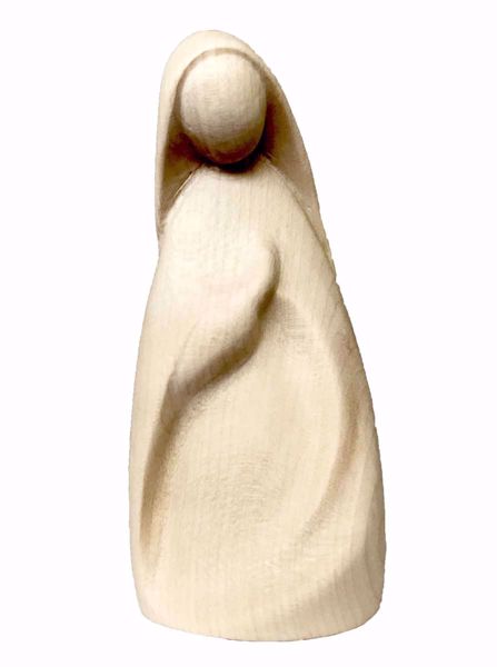 Immagine di Maria cm 16 (6,3 inch) Presepe Stella stile moderno colore naturale in legno Val Gardena