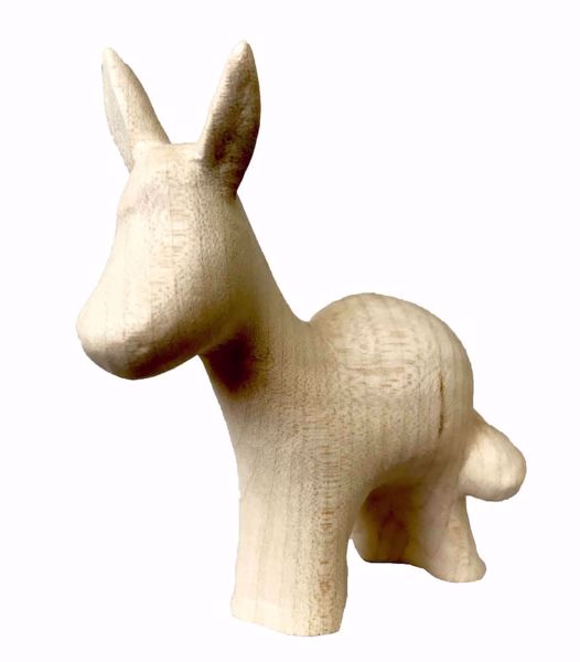 Picture of Donkey cm 14 (5,5 inch) Stella Nativity Scene modern style natural colour Val Gardena wood