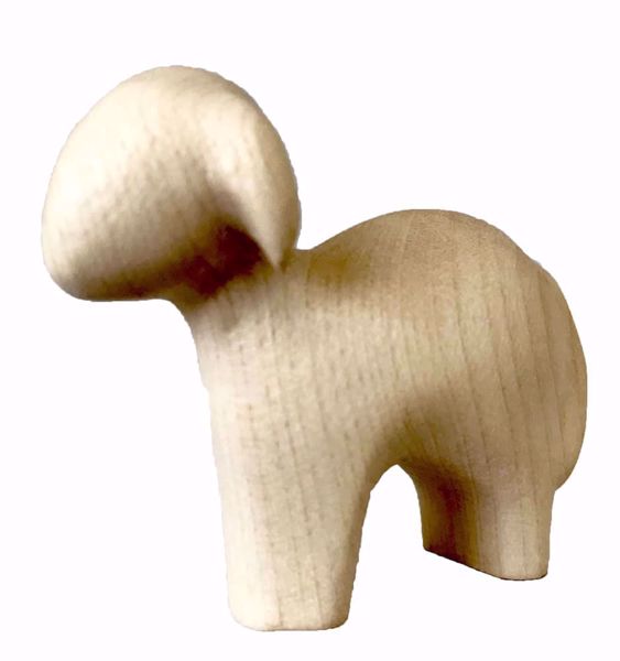 Picture of Standing Sheep Stella Nativity 14 cm (5,5 inch) modern natural wood