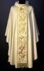 Picture of Chasuble | Roll collar | Laminated orphrey | Floral motif | Vatican fabric