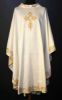 Picture of Chasuble | Roll collar | Ramage Embroidery | Cross | Vatican fabric