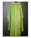 Picture of Chasuble Ring Neck Stolon and Collar in Dupion geometric pattern Vatican Canvas Ivory Red Green Violet