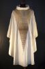Picture of Ivory Modern Chasuble | Roll collar | Embroidery | Spikes | Vatican fabric