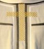 Picture of Modern Chasuble | Roll collar | Embroidery | Cross | Vatican fabric