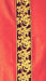 Picture of Chasuble Ring Neck Stolon and Collar in Dupion Floral pattern in laminated Wool Ivory Red Green Violet