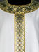 Picture of Chasuble Round Collar Stolon and Neck in Satin Geometric pattern and Mosaic Vatican Canvas Ivory Red Green Violet