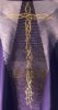 Immagine di Casula moderna viola collo anello ricamo diretto dégradé Croce di Spine tela vaticana