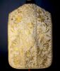 Picture of White laminated Roman Planet with rich ancient floral embroidery