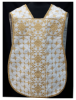 Picture of Velvet Roman Chasuble with Cross pattern embroidery and gold galloon