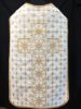 Picture of Velvet Roman Chasuble with Cross pattern embroidery and gold galloon