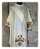 Imagen de Dalmática tejido Vaticano bordado directo Cruces de colores