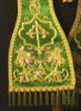 Immagine di Stola Romana in raso ricamata oro e paillettes
