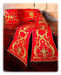 Immagine di Stola Romana Ricamo Oro Tela Vaticana Bianco Rosso Verde Viola