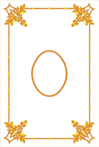 Imagen de Estandarte religioso PERSONALIZADO satén cm 78x120 bordado oro bicolor