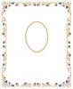 Imagen de Estandarte Mariano satén cm 85x104 bordado Floral oro y colores PERSONALIZADO