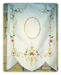 Imagen de PERSONALIZADO Estandarte Procesional cm 89x115 (35x45,3) Bordado Floral Oro y Colores Satén