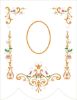 Picture of Catholic church Banner 89x115 cm CUSTOM gold and colors floral embroidery