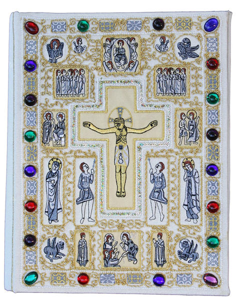 Immagine di Cover Copertina ricamata in orolana per Lezionario e Missale