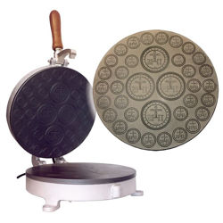 Picture of Altar Bread manual baking machine 4/32 large cast iron for Holy Mass Communion Hosts wafer