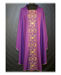Picture of Chasuble Open Collar Classic Gold Embroidery Wool Ivory Red Green Violet