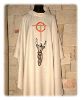 Immagine di Casula sacerdote collo anello ricamo motivo Croce San Francesco tela vaticana 