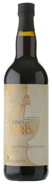 Immagine di Vino per la Santa Messa Liquoroso Rosso Dolce Gandolfo Vini  100 cl