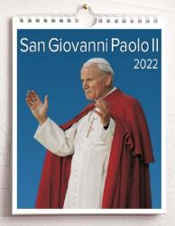 Imagen de Calendario da tavolo e da muro 2022 San Giovanni Paolo II Papa cm 16,5x21
