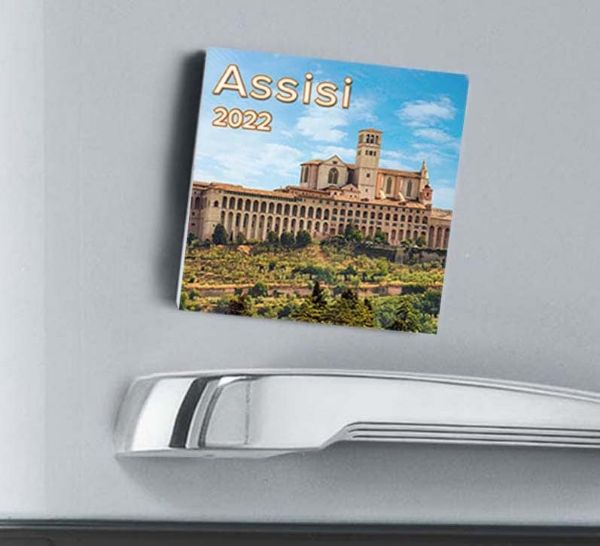 Immagine di Calendario magnetico 2022 Assisi Panorama cm 8x8