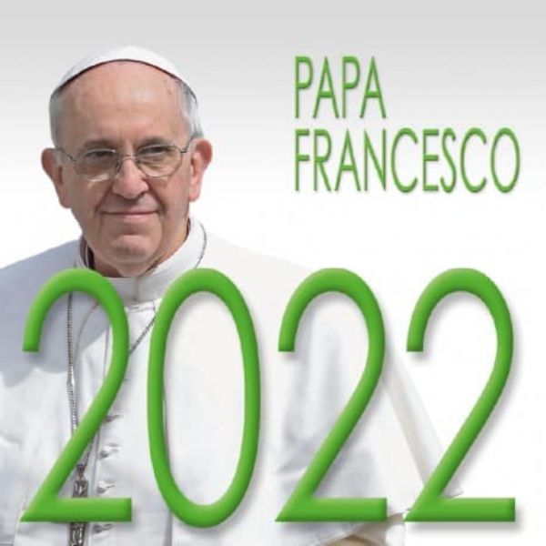 Immagine di Calendario da tavolo 2022 Papa Francesco cm 8x8