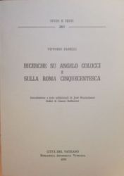 Immagine di Ricerche su Angelo Colocci e sulla Roma cinquecentesca Vittorio Fanelli, Josè Ruysschaert, Gianni Ballistreri