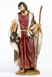 Imagen de San José cm 180 (70 Inch) Belén Fontanini Estatua para al Aire Libre en Resina pintada a mano