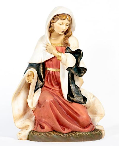 Imagen de Maria cm 180 (70 Inch) Belén Fontanini Estatua para al Aire Libre en Resina pintada a mano