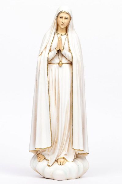 Immagine di Madonna di Fatima cm 52 (20 Inch) Statua Fontanini in Resina per esterno dipinta a mano