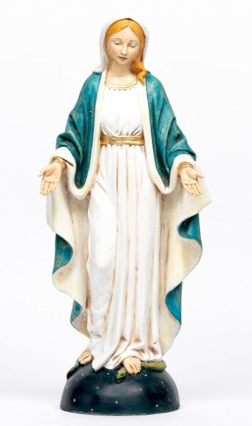 Picture of Mary Immaculate Conception cm 50 (20 Inch) hand painted Resin Fontanini Statue for Outdoor Use