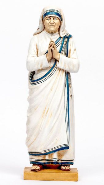 Immagine di Santa Madre Teresa di Calcutta cm 47 (18 Inch) Statua Fontanini in Resina per esterno dipinta a mano
