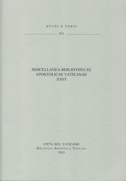 Picture of Miscellanea Bibliothecae Apostolicae Vaticanae (XXVI)