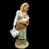Immagine di Donna in piedi che allatta Presepe Velardita 26 cm siciliano terracotta 