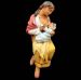 Imagen de Stefania Mujer amamantando cm 26 (10,2 inch) Pesebre Siciliano Velardita en terracota 