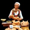 Immagine di Venditore di pane Presepe Velardita 26 cm siciliano terracotta 