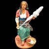 Imagen de Mujer Hilando Belén Velardita 26 cm siciliano terracota 