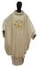 Picture of Liturgical Chasuble Embroidered Lamb Gold Rays in pure Wool Ivory Red Green Purple Chorus