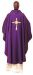 Picture of Liturgical Chasuble Embroidered Pax Golden Rays in pure Wool Ivory Red Green Purple Chorus