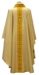 Picture of Gothic Chasuble Banded Collar with Embroidery Golden Orphrey and Neck in Wool and Silk blend Ivory Chorus