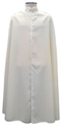 Picture of 50 inch Plain Confraternity Cloak in Terital by Chorus - Ivory 
